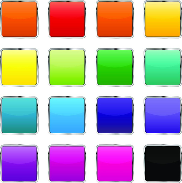 "Набор цветовых кнопок, векторная иллюстрация
" - Вектор,изображение