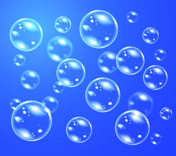 Illustration vectorielle de bulles de savon  - Vecteur, image