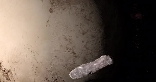 Oumuamua, interstellar object, orbiting near Pluto planet - Footage, Video