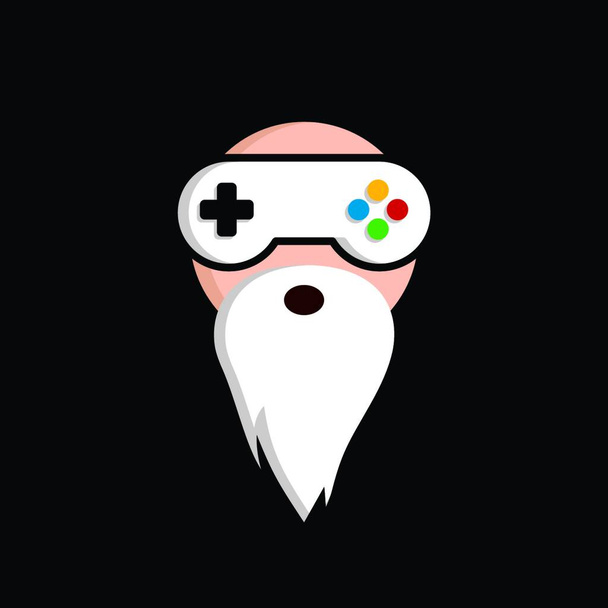 "game guru - master gamer - video game theme logo - logotype vector" - Vektor, obrázek