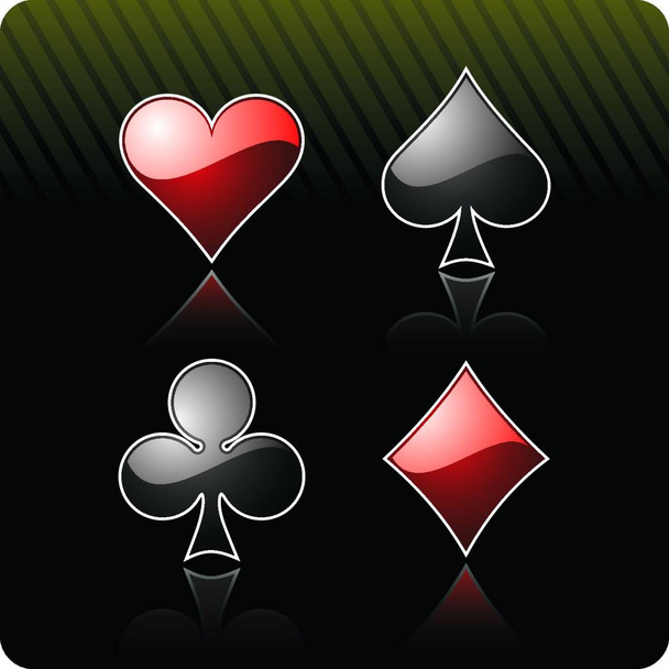 casino elements, vector illustration - Vector, Image