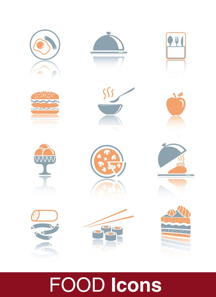 блюда составляют меню ресторана
 - Вектор,изображение