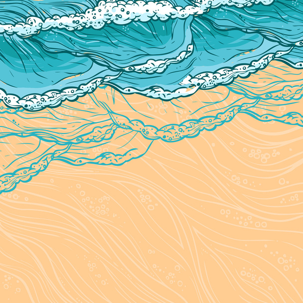 морські хвилі фону
 - Вектор, зображення