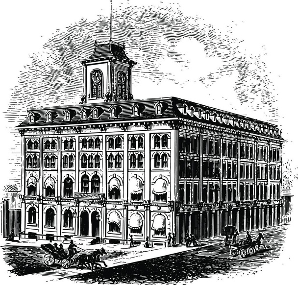 "State House vintage illustration" - Vector, Image