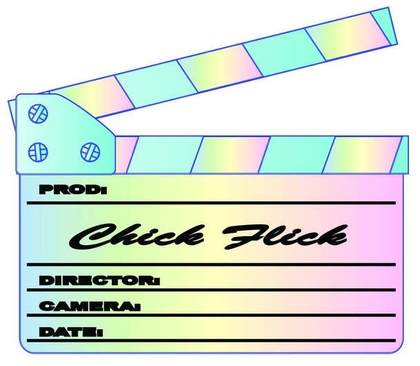 Chick Flick pastely klapka - Vektor, obrázek