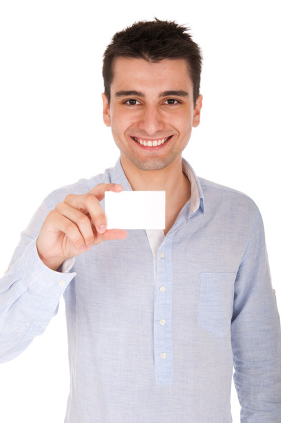 Man holding card - Фото, зображення