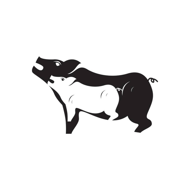 Icona di maiale e simbolo vettoriale Illustrazione - Vettoriali, immagini