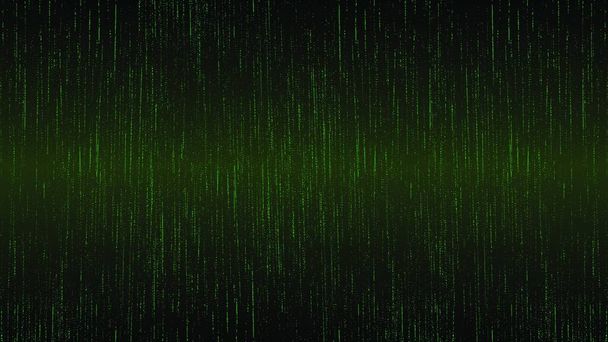 "Abstract green matrix style background. Digital binary code vector pattern." - ベクター画像
