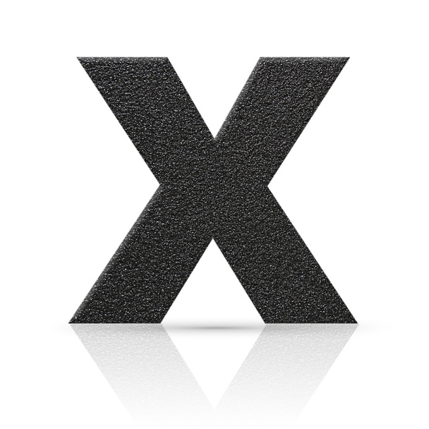 x letter asphalt texture - Фото, изображение