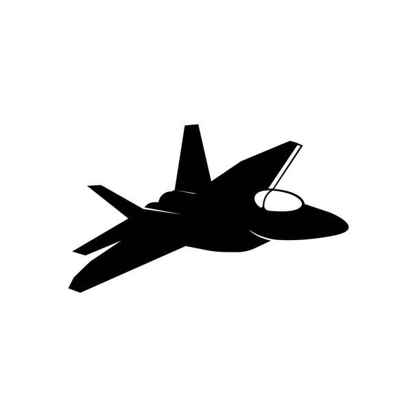дизайн логотипа истребителя с векторной иллюстрацией - Вектор,изображение