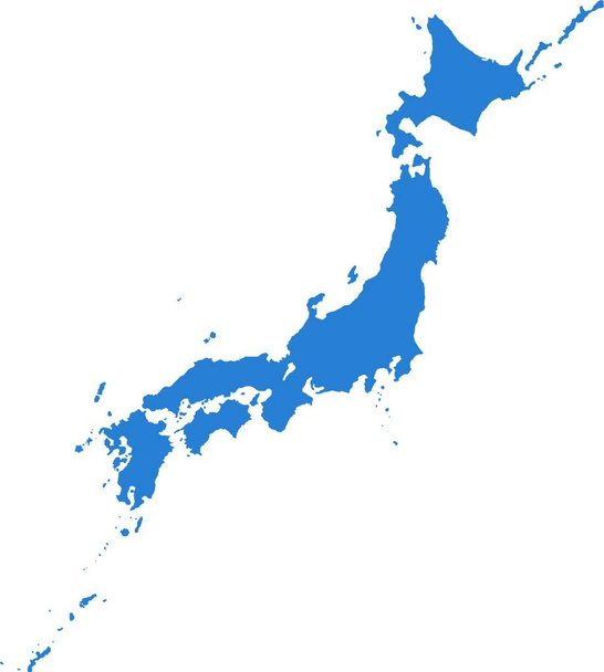 "Ιαπωνία χάρτη διανυσματική απεικόνιση" - Διάνυσμα, εικόνα