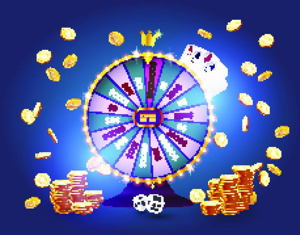 "Realistic 3d spinning fortune" - Vector, Image