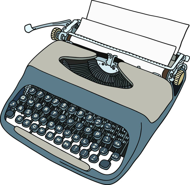 "The old portable typewriter" - Vektor, kép