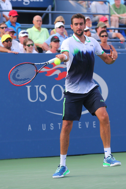 US Open 2014 champion Marin Cilic from Croatia during US Open 2014 round 4 match - Photo, Image
