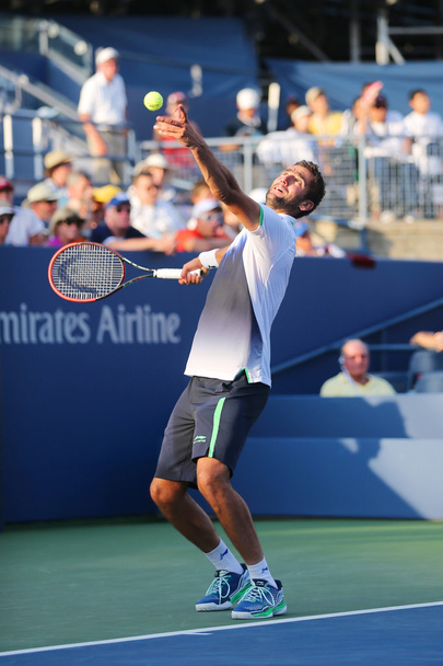 US Open 2014 champion Marin Cilic from Croatia during US Open 2014 round 4 match - Photo, Image
