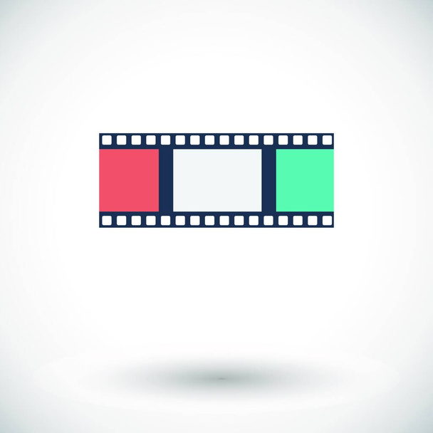 film plat pictogram, vector illustratie - Vector, afbeelding