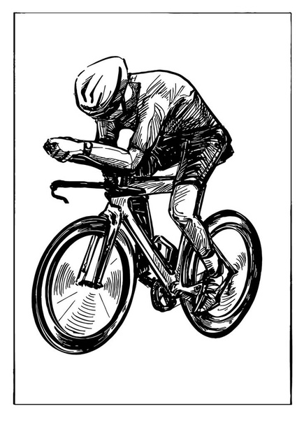 "Σχέδιο του διαγωνισμού ποδηλάτων" - Διάνυσμα, εικόνα