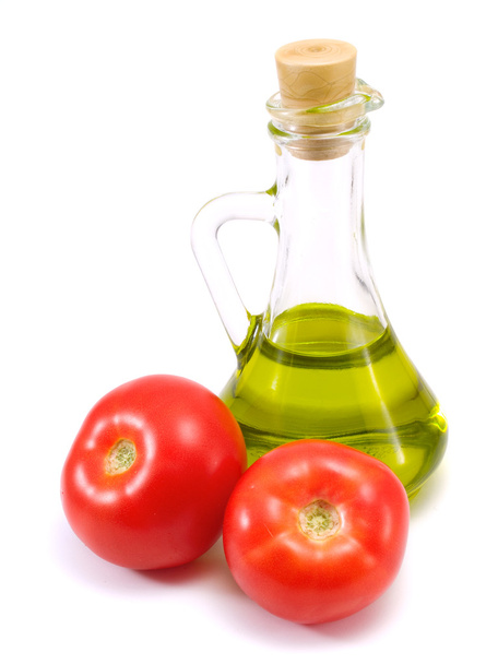Tomatoes and Olive Oil - Foto, afbeelding