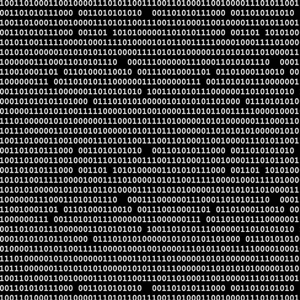 "Binary computer code seamless pattern vector background illustration black" - Vector, imagen