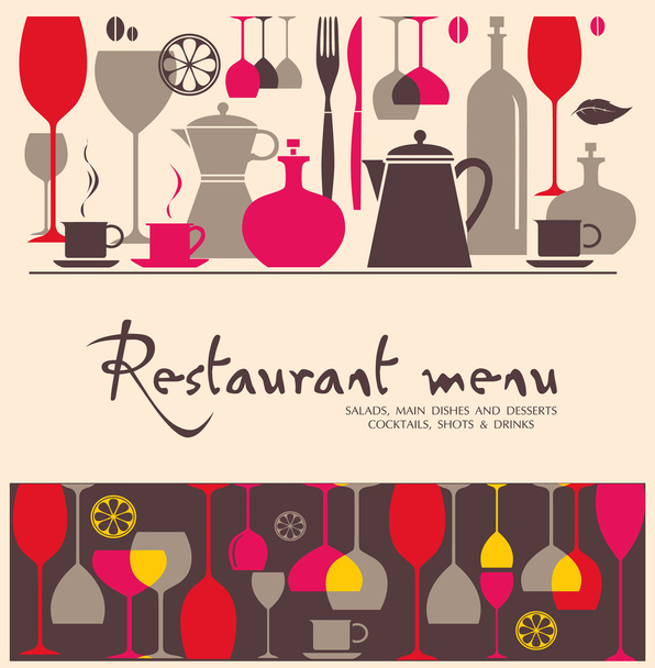 Vector. Restaurant menu design - Vector, imagen