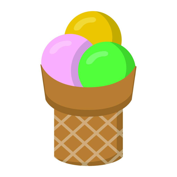 "icona del gelato, illustrazione vettoriale - Vettoriali, immagini