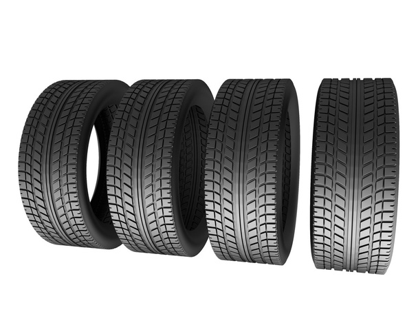 quatro pneus
 - Foto, Imagem