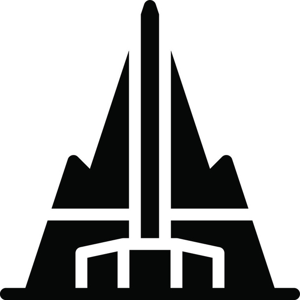 monument flat icon, vector illustration - Vecteur, image