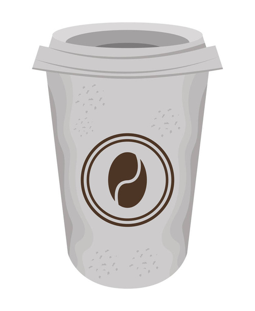coffee take away pot icon - Vector, imagen