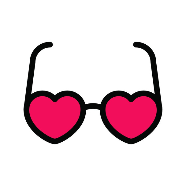 "καρδιές γυαλιά ", απλή διανυσματική απεικόνιση - Διάνυσμα, εικόνα