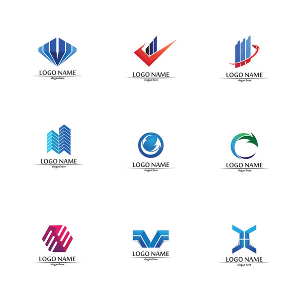 Icona aziendale e grafica vettoriale logo design  - Vettoriali, immagini
