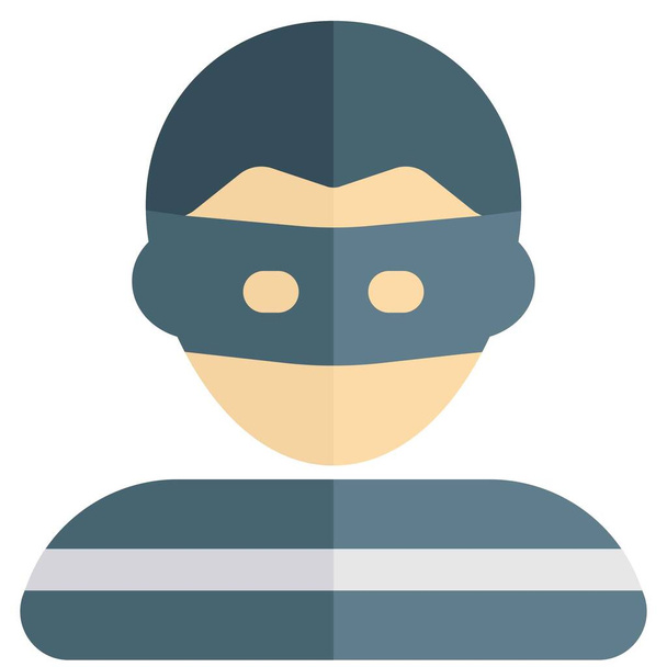 Κλέφτης άβαταρ με μάσκα ληστή - Διάνυσμα, εικόνα