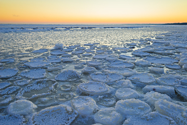 Baltic sea in winter by Lapmezciems, Latvia - Photo, Image