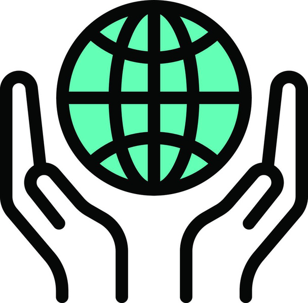 icône de soins du monde, illustration vectorielle design simple - Vecteur, image