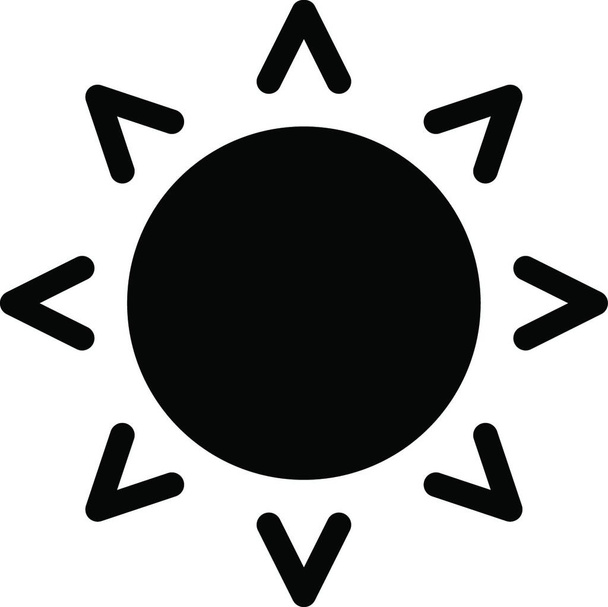 zon icoon, vector illustratie eenvoudig ontwerp - Vector, afbeelding