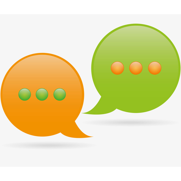 Chat bubbles icon - Vektor, kép
