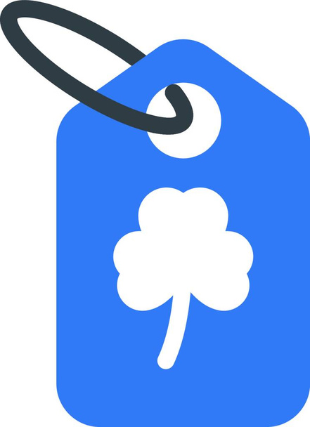clover tag, simple vector illustration - Vector, Image