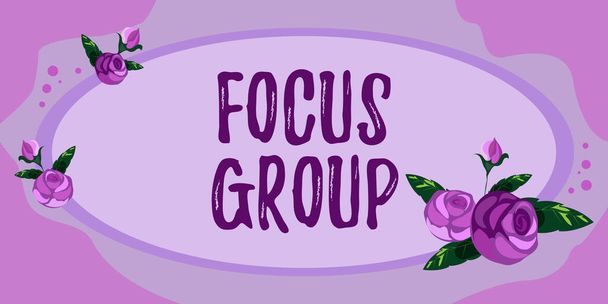 Podepsat zobrazení Focus Group, Word Written on se skládá z pečlivě vybraných účastníků poskytovat zpětnou vazbu - Fotografie, Obrázek