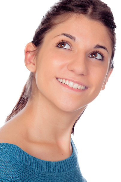 Casual young girl smiling - Fotó, kép