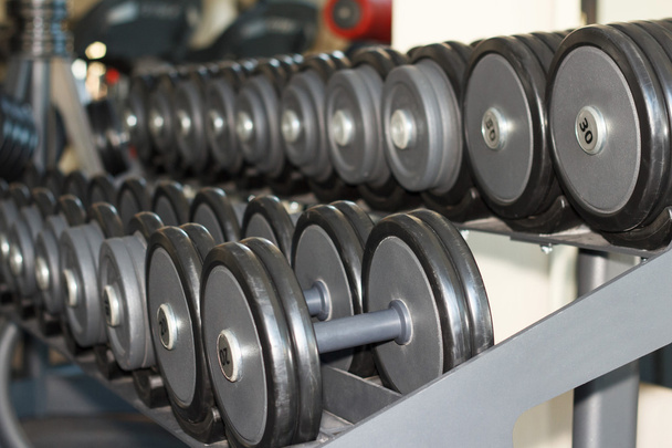 Dumbbells in the gym - Photo, Image
