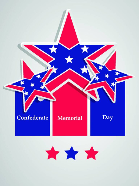 "Hintergrund des Confederate Memorial Day" - Vektor, Bild