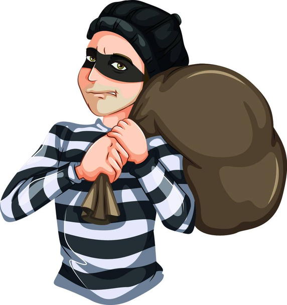 Robbery, graphic vector illustration  - Vector, Image