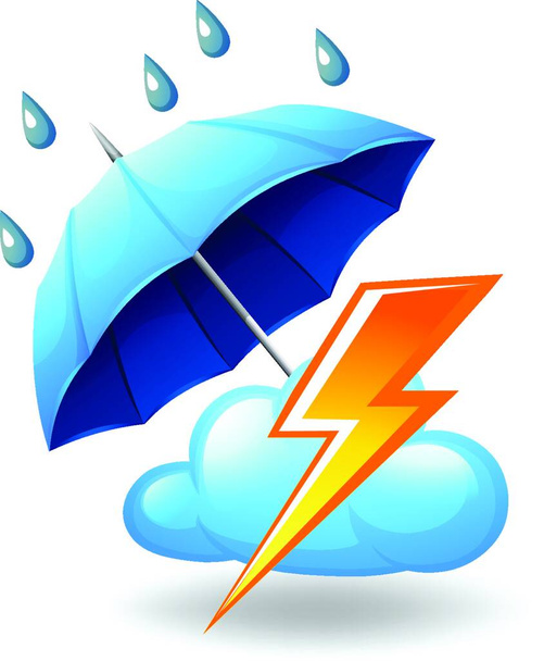 illustration of the  stormy season - Vector, Image