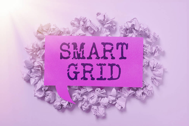 Концептуальний підпис Smart Grid, бізнес ідея включає в себе операційні та енергетичні заходи, включаючи лічильники
 - Фото, зображення