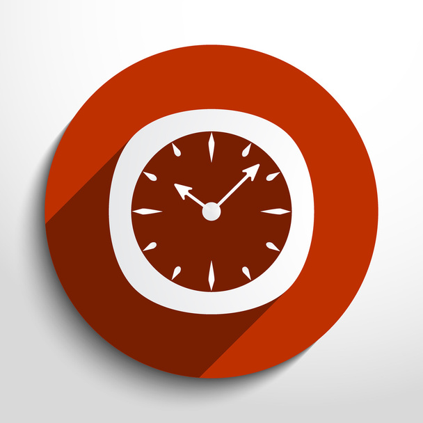 Vector clock web icon. - Vetor, Imagem
