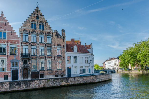 Bruges, the water town in Belgium with historical houses and famous canal - Φωτογραφία, εικόνα