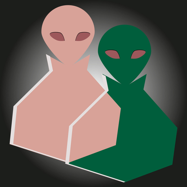 Figure di invasione aliena
 - Vettoriali, immagini