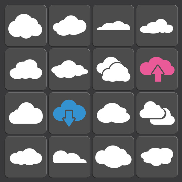 Векторный набор облачных форм
 - Вектор,изображение