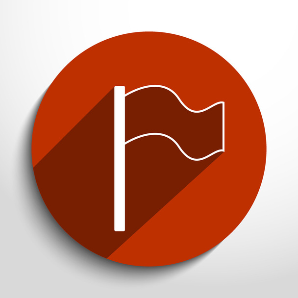 Vector flag web icon. - Vektor, obrázek