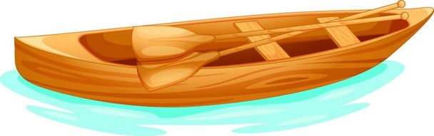 "csónak vízen "vektor illusztráció  - Vektor, kép