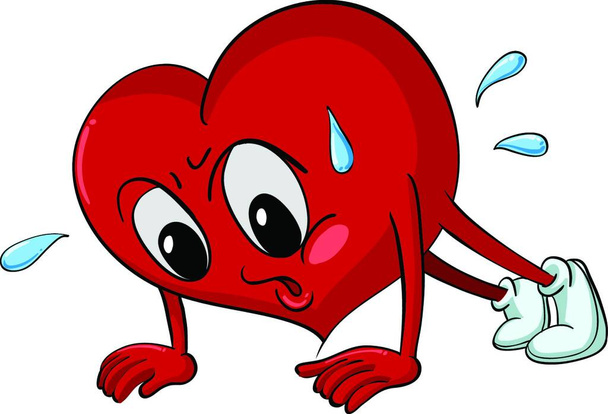Σύμβολο αγάπης. Πρότυπο κάρτα ημέρα του Αγίου Βαλεντίνου. Εικόνα καρδιάς   - Διάνυσμα, εικόνα